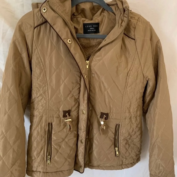 Brown gold anorak jacket - Picture 3 of 8